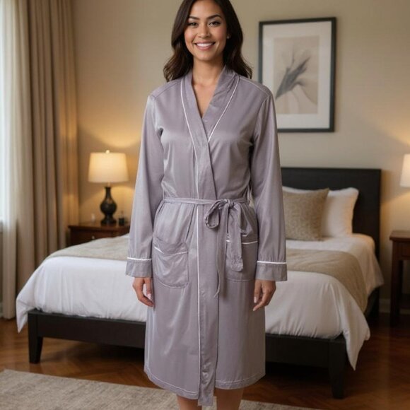The Royal Standard Classic Slumber Robe in Gray Small Medium NEW! - Picture 1 of 8